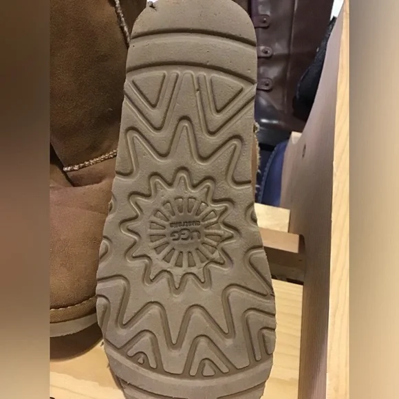 UGG Classic Brown Suede Winter Boots - Picture 2 of 9